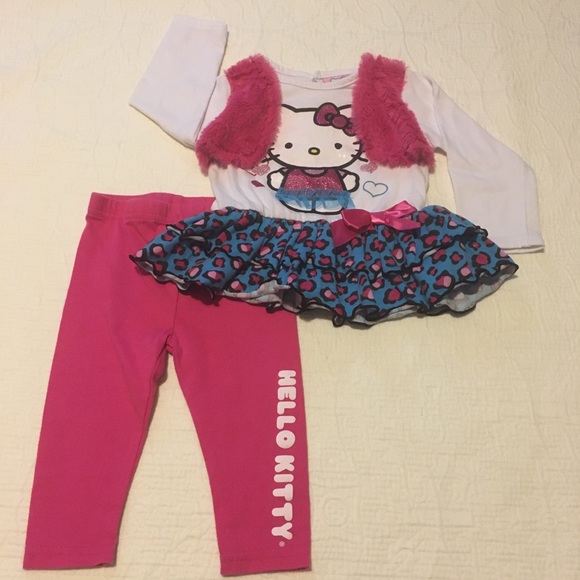 12m (4/$20) 2-Pc Hello Kitty Outfit - Picture 4 of 14